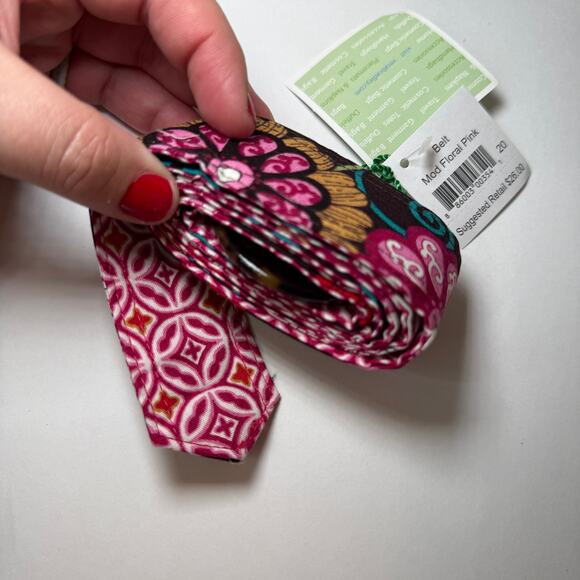 Vera Bradley Mod Floral Pink Women's Adjustable Belt One Size NWT - Picture 3 of 6
